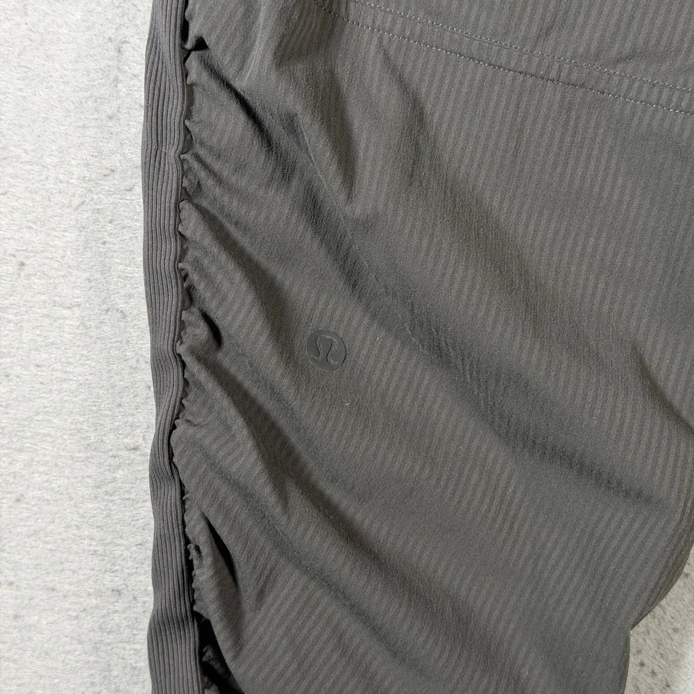 Lululemon Studio Dance Jogger Pants Women's Size 8 Charcoal Ruched‎ Ankle